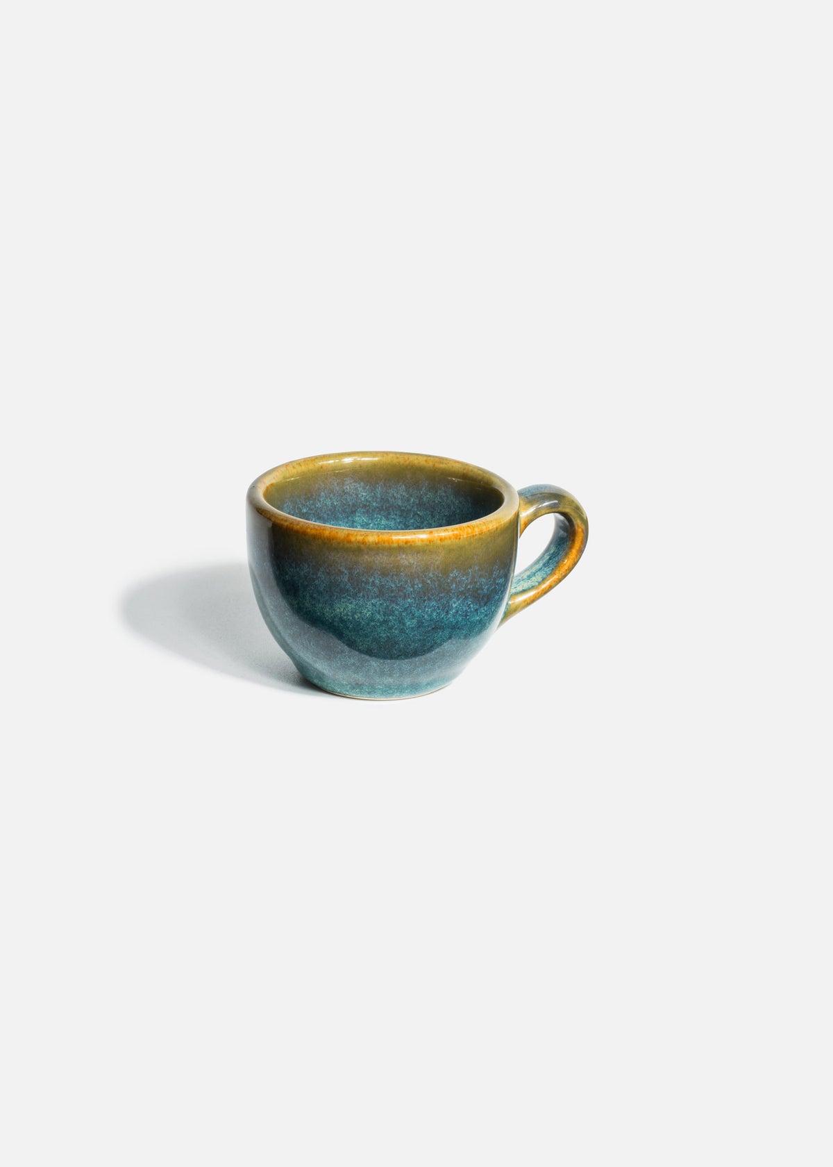 Tazas de porcelana verde Caribe — imagen de producto