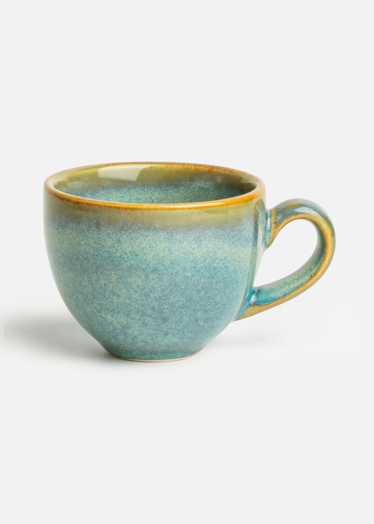 Tazas de porcelana verde Caribe — imagen de producto