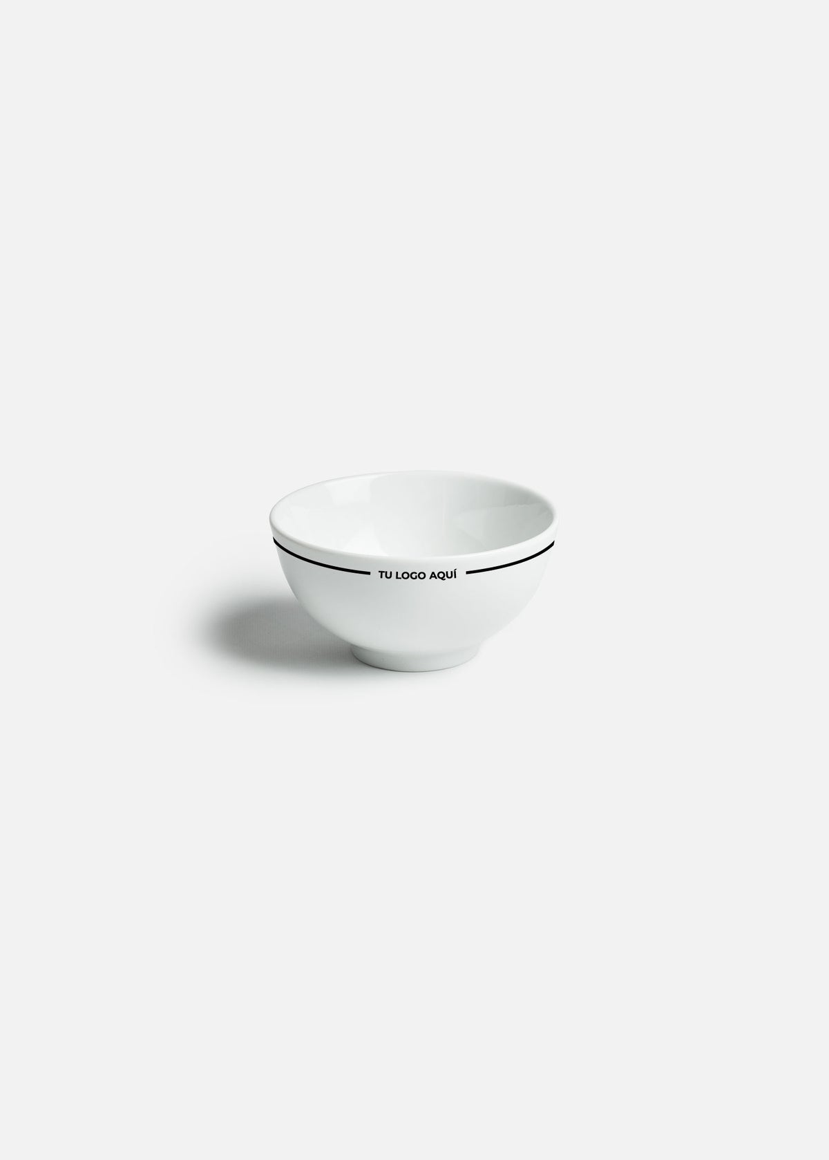 Tazón para arroz de porcelana blanco personalizado logo doble Messina 700 ml