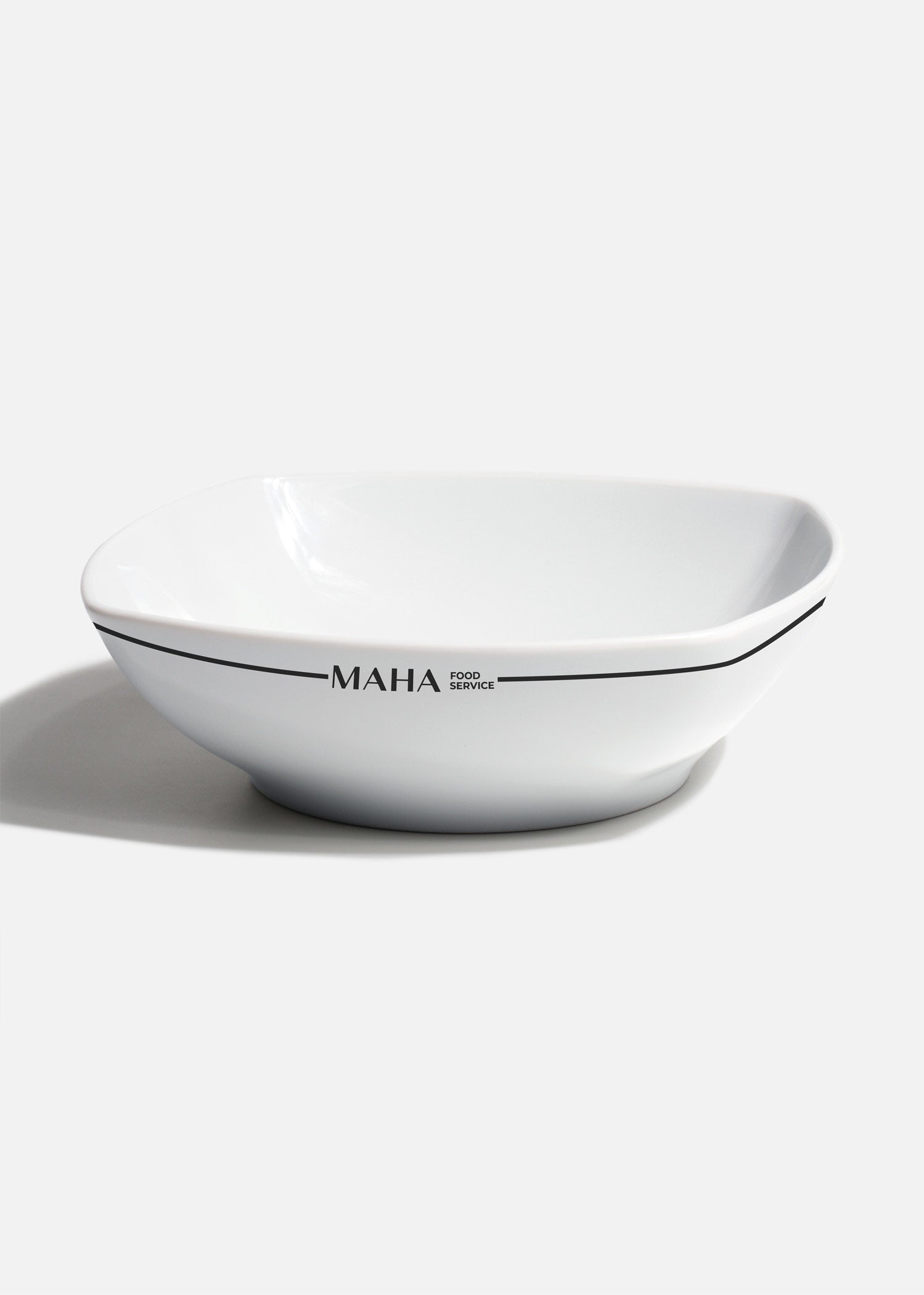 Tazón para cereal de porcelana blanco personalizado logo doble Elegance 16 cm