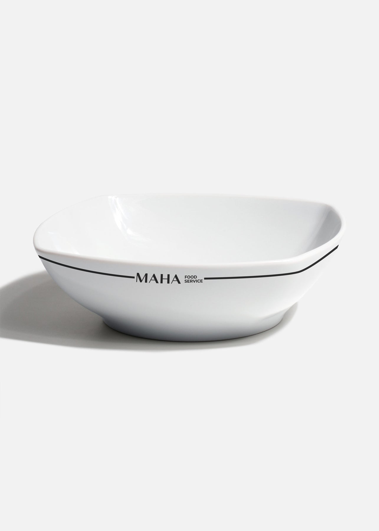 Tazón para cereal de porcelana blanco personalizado logo doble Elegance 16 cm