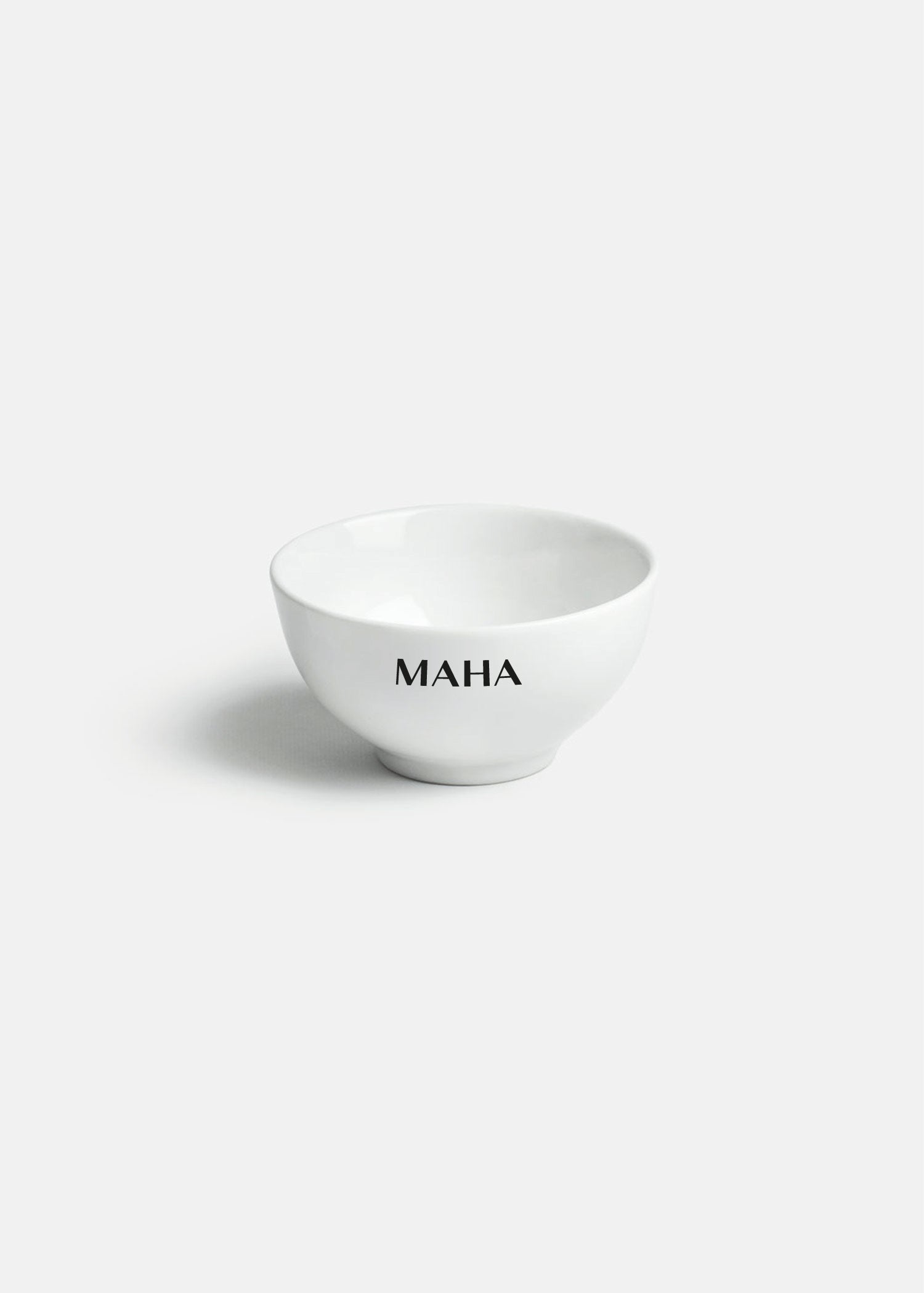 Tazón redondo para arroz de porcelana blanco personalizado logo simple Messina 12 cm