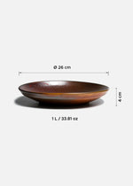 Tazones de porcelana café Copper