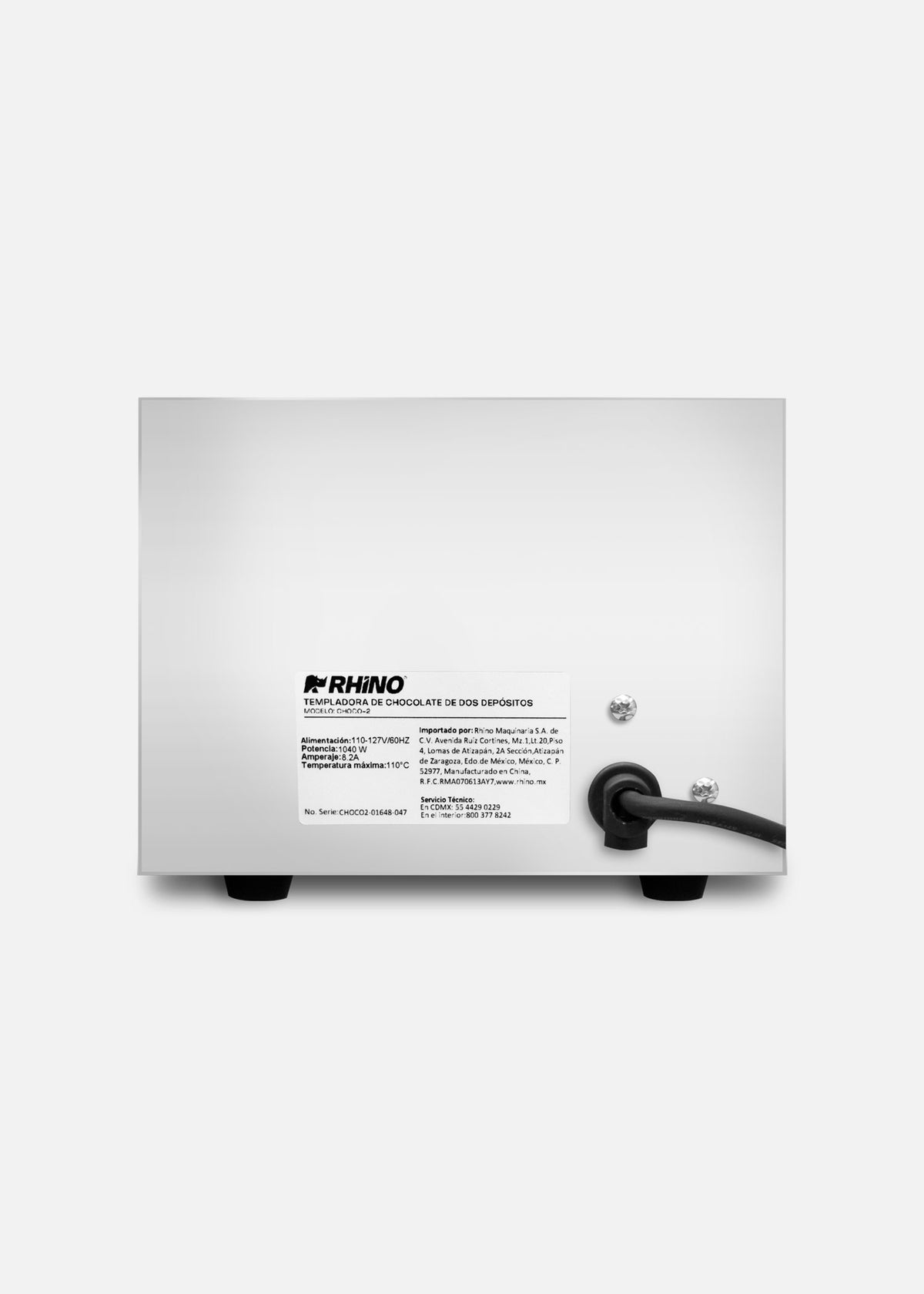 Templadora doble para derretido de acero inoxidable plata 1.5 L c/u
