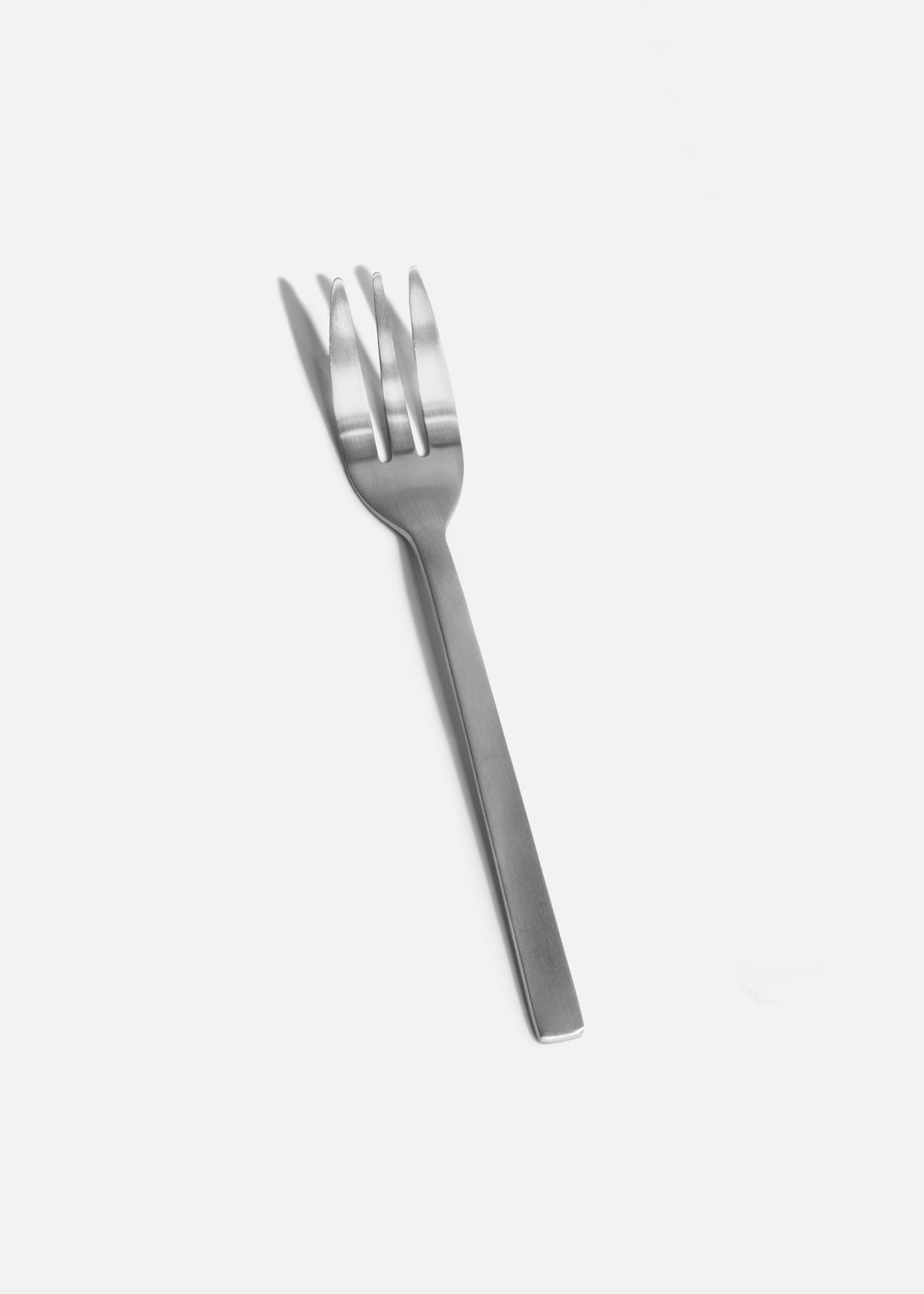 Tenedor para postre de acero inoxidable mate Mara 14.8 cm