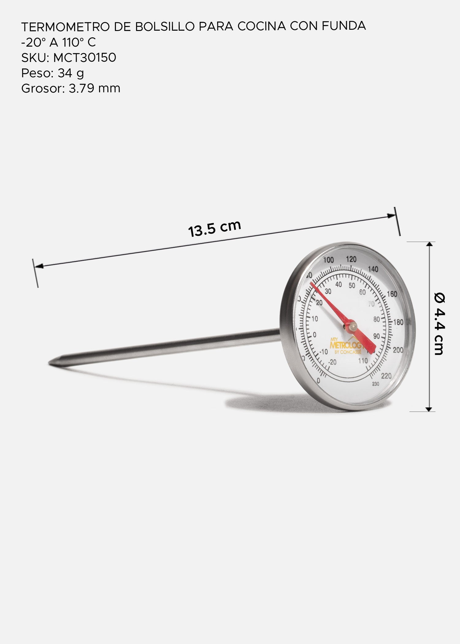 precio termometro de cocina maha