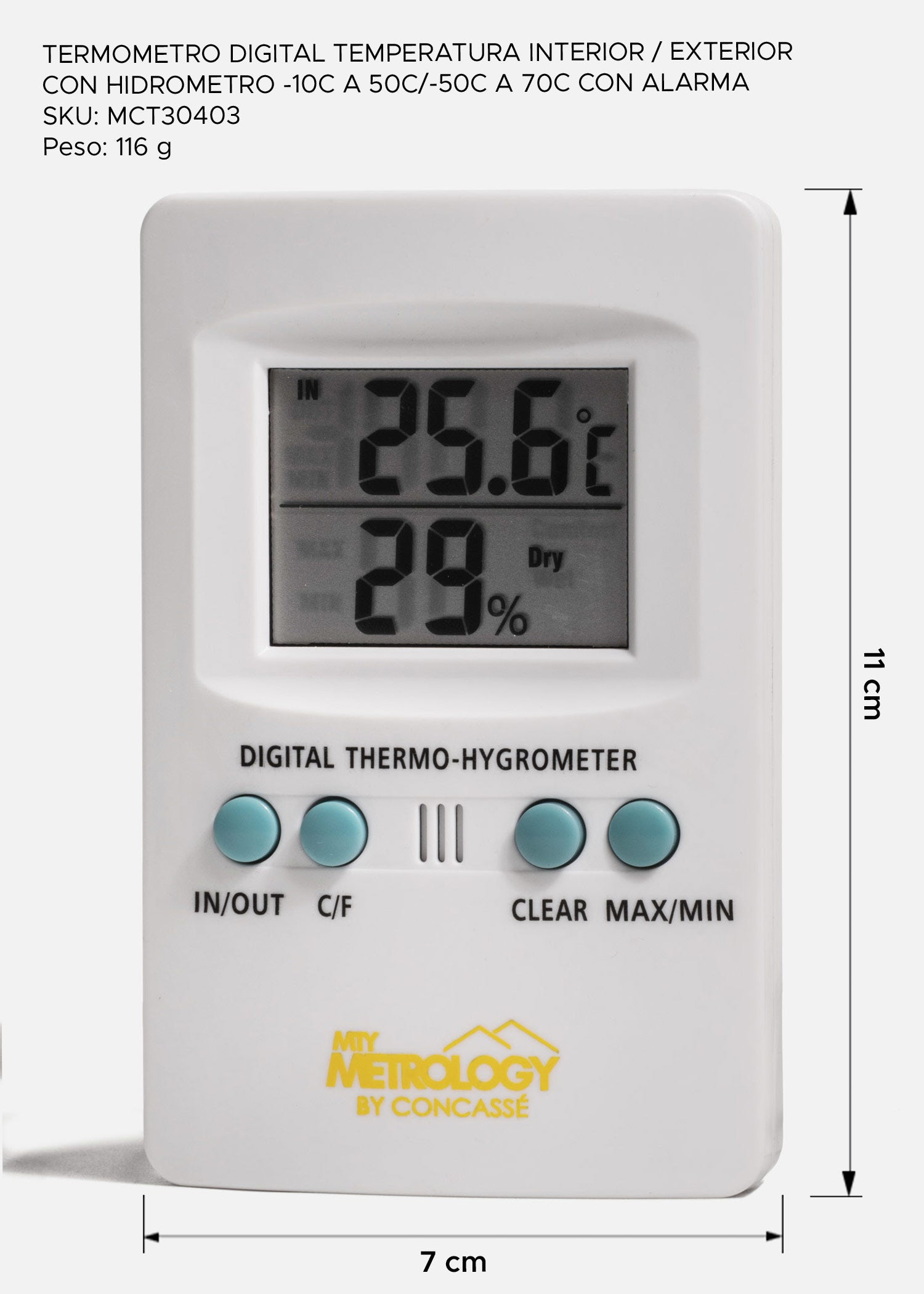 precio termómetro digital maha
