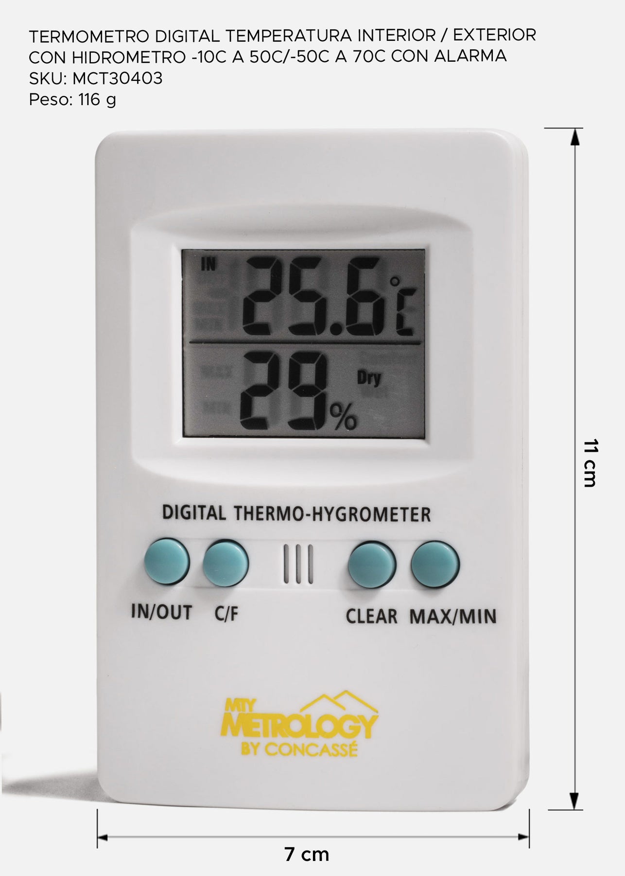 precio termómetro digital maha