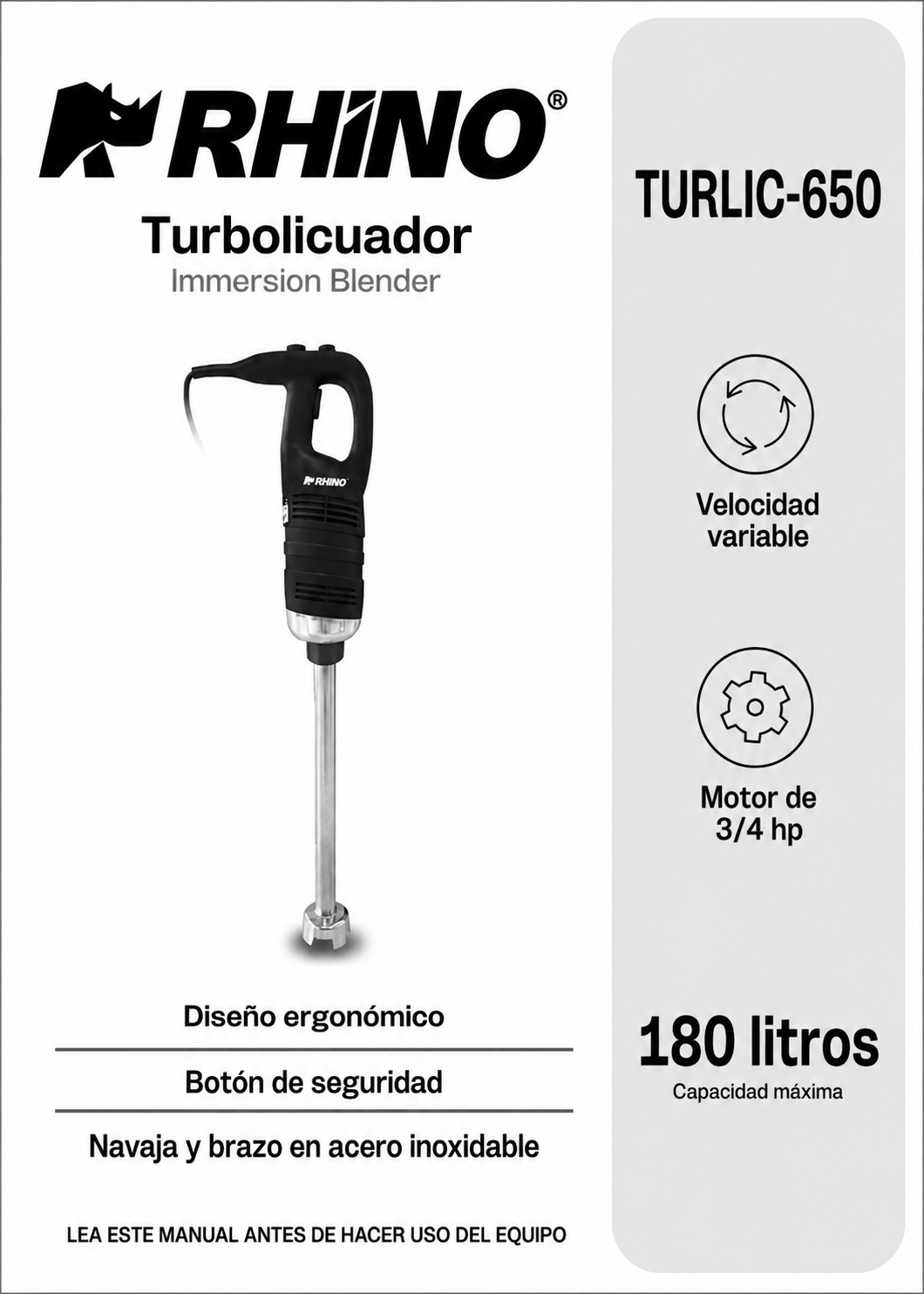 compra licuadora de mano rhino de venta solo en maha