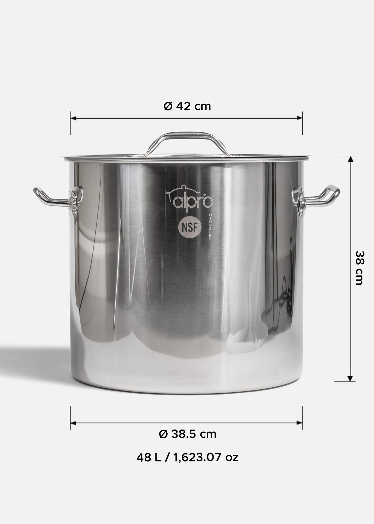 Vaporera de acero inoxidable 201 plata NSF 48 L — imagen de producto
