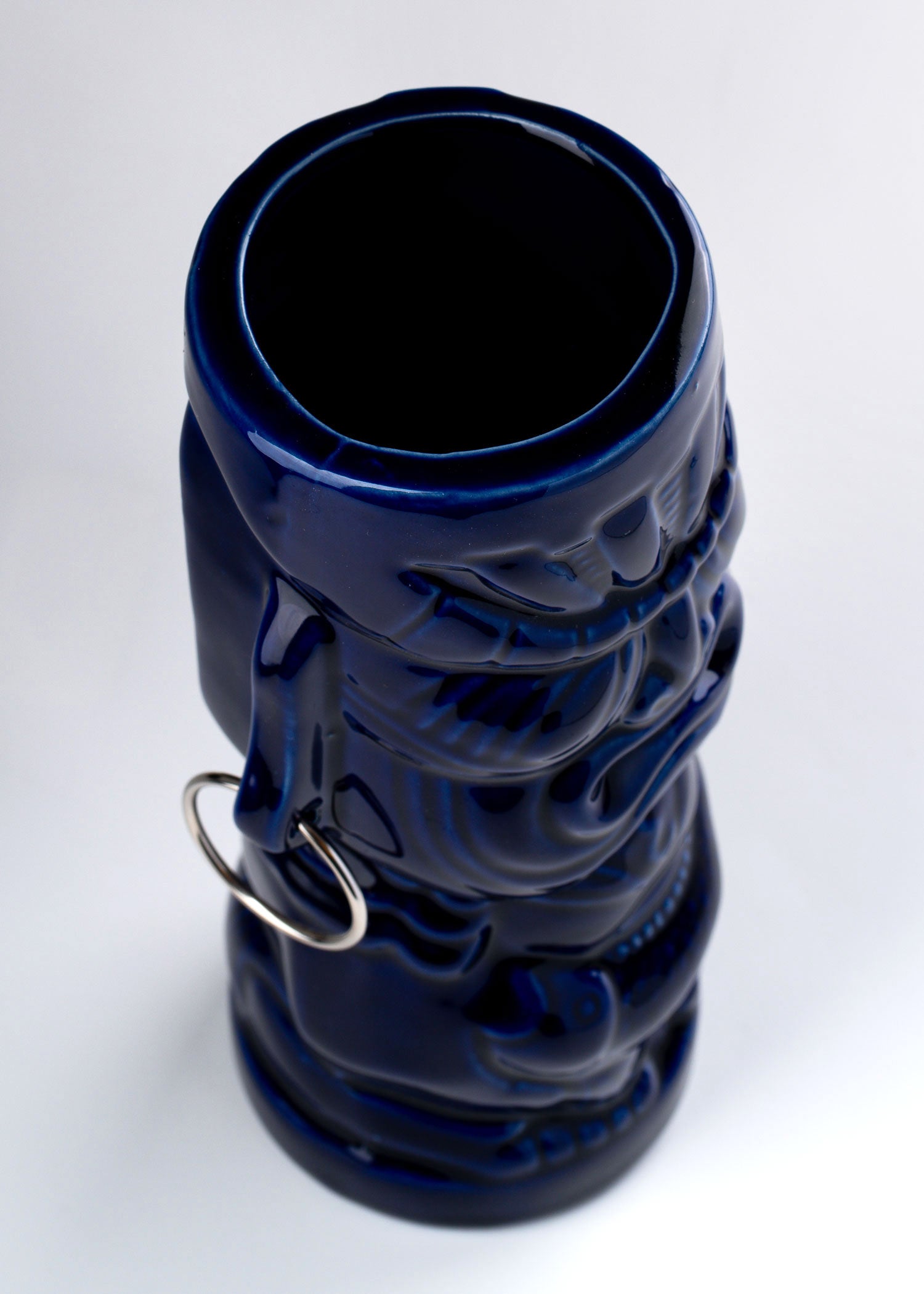 vaso ceramica azul restaurante maha