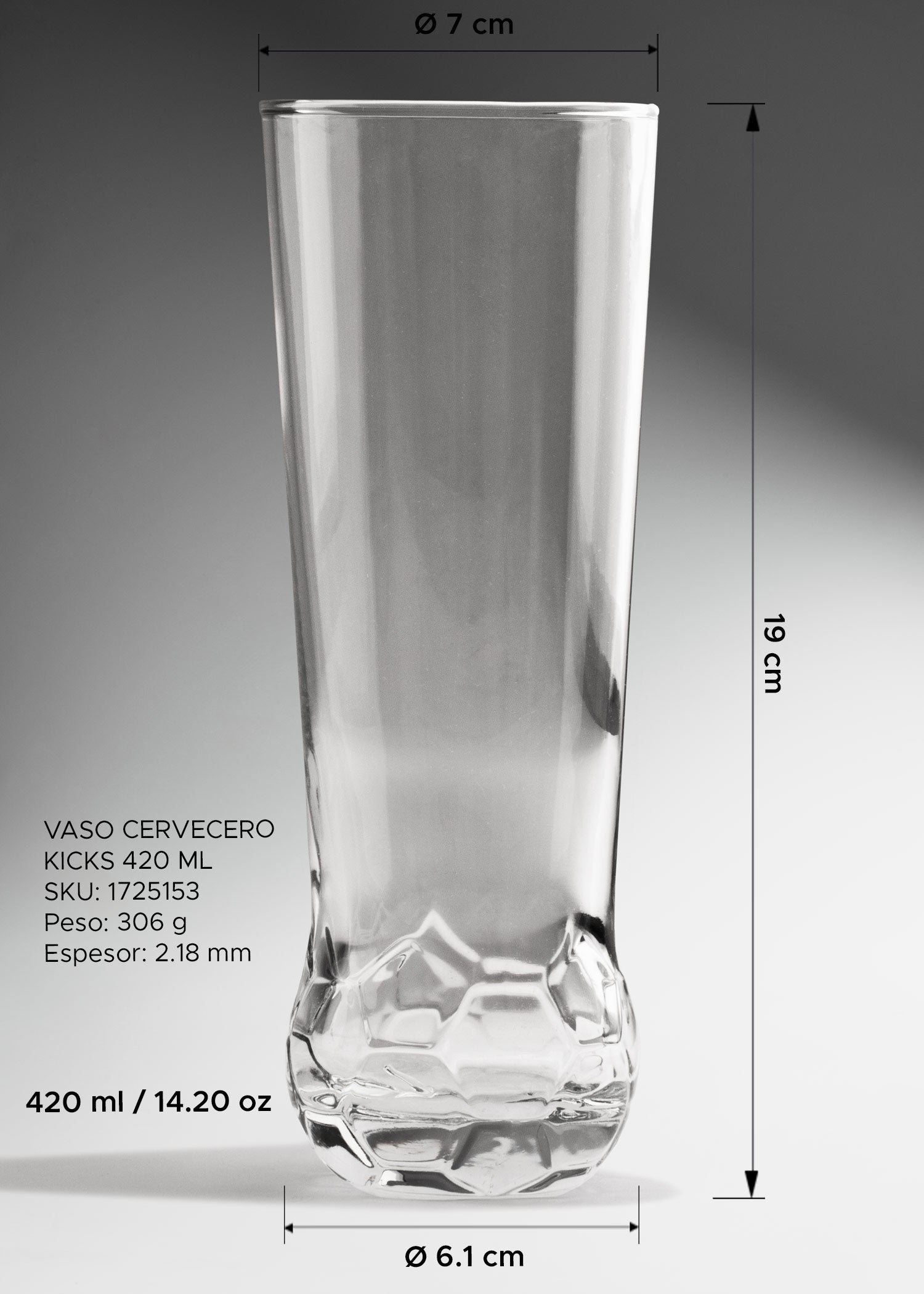 precio vaso cervecero highball maha