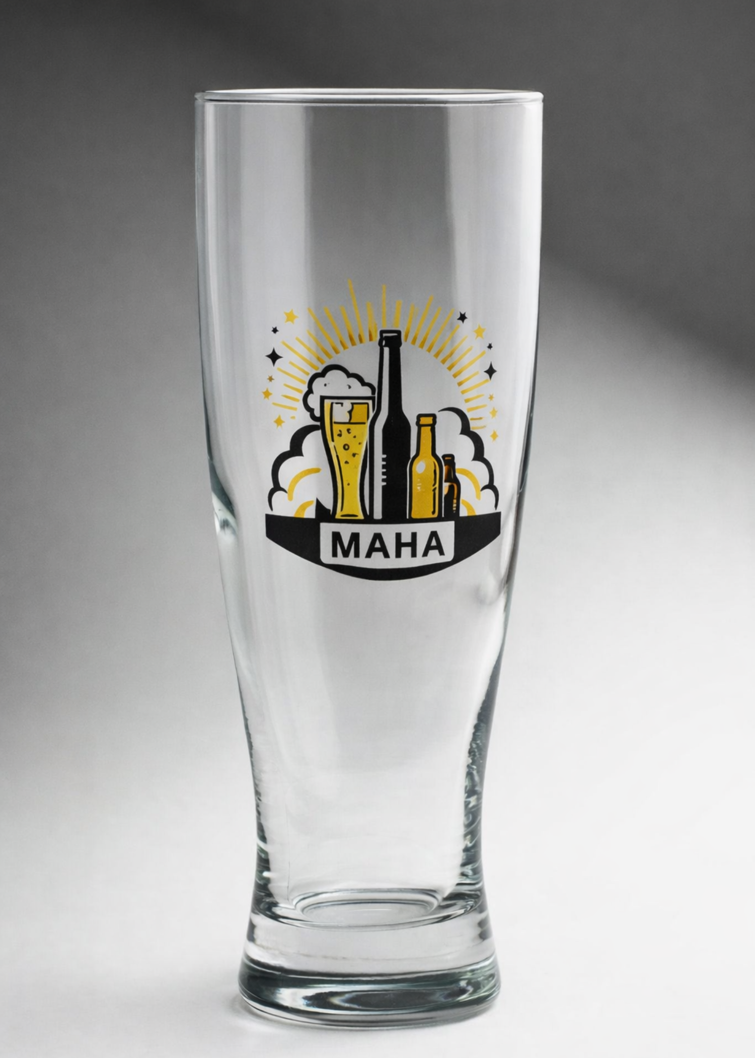 Vaso para cerveza de vidrio transparente personalizado Pilsner 460 ml