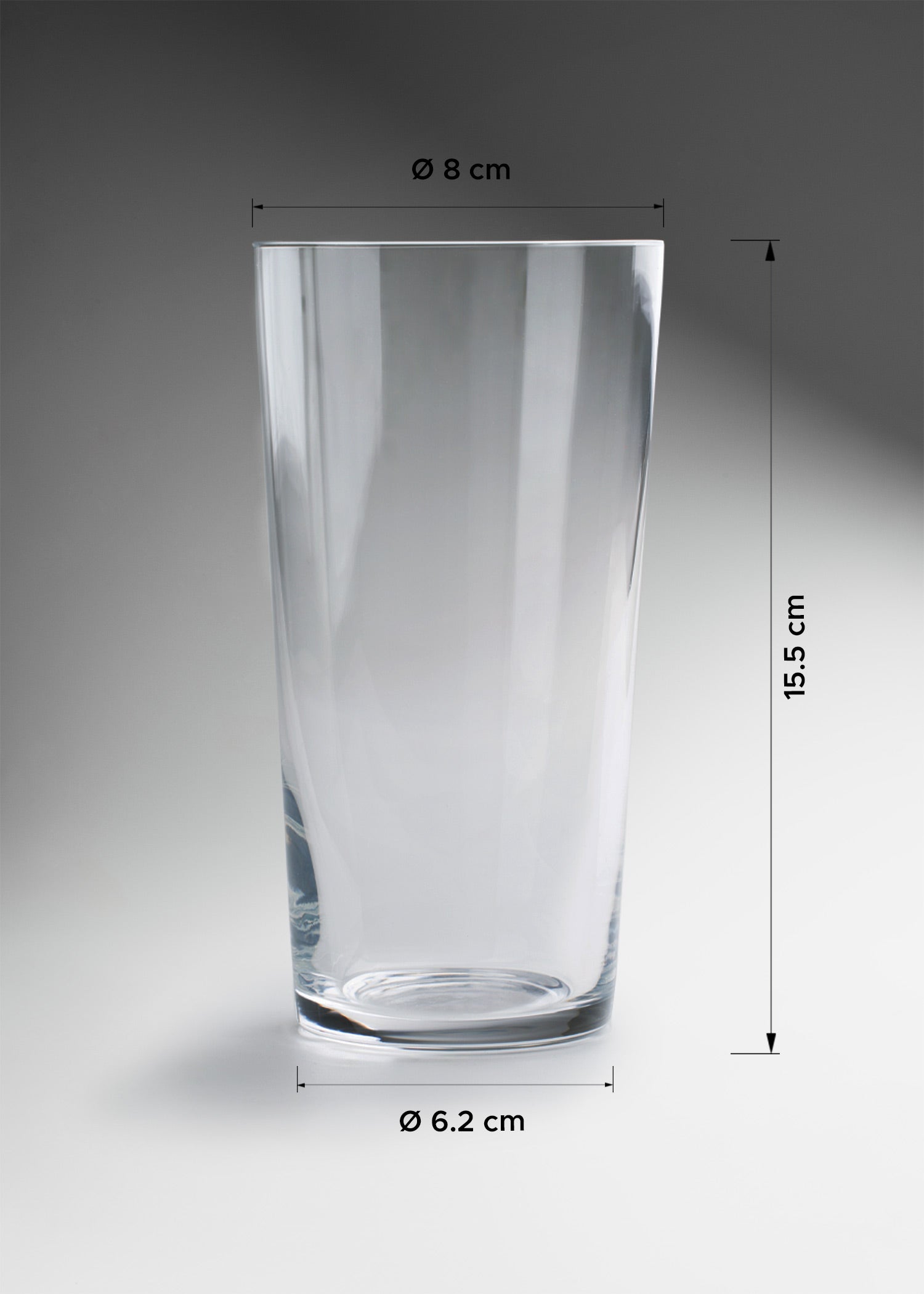 vaso cristal medidas maha