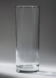 Vaso highball de vidrio transparente con fondo grueso de 346 ml, vista completa.