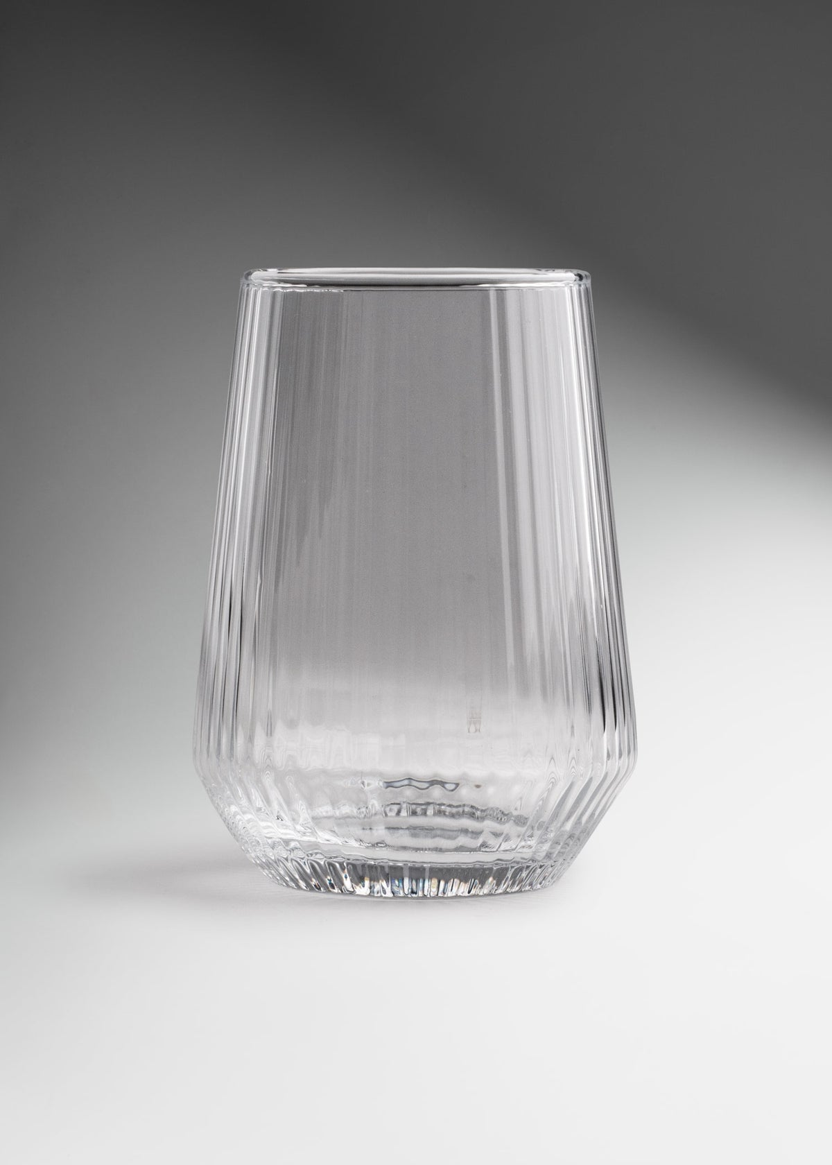 Vaso highball de vidrio transparente Lines 390 ml