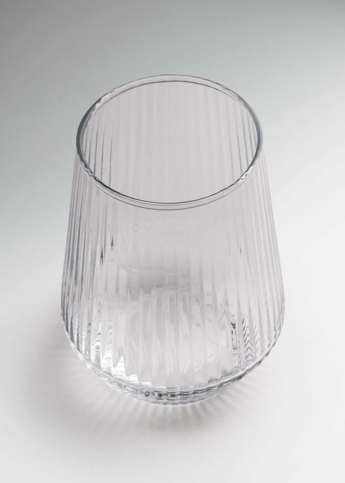 Vaso highball de vidrio transparente Lines 390 ml