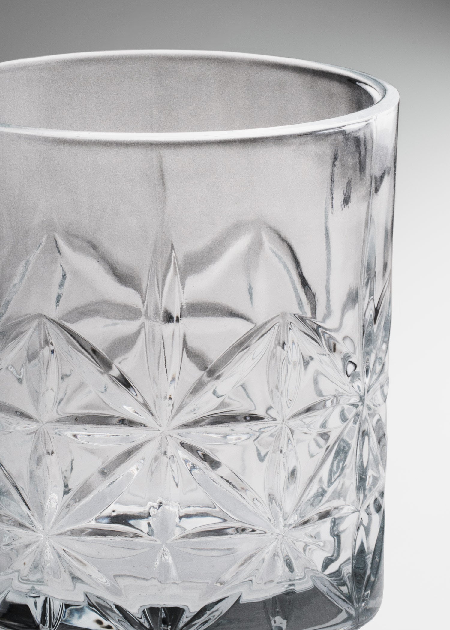 Vaso de vidrio transparente Old Fashion Liam 350 ml