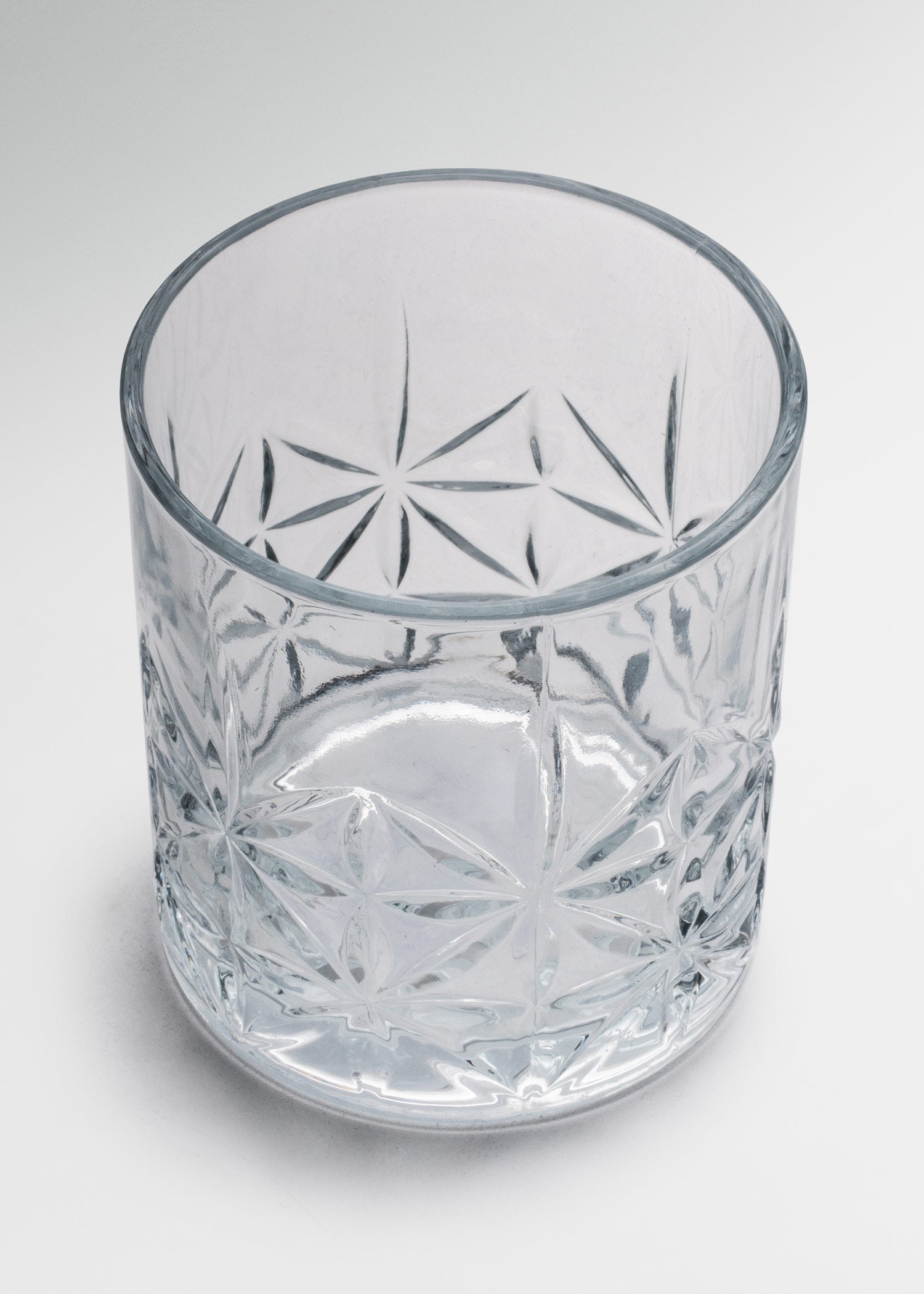 Vaso de vidrio transparente Old Fashion Liam 350 ml