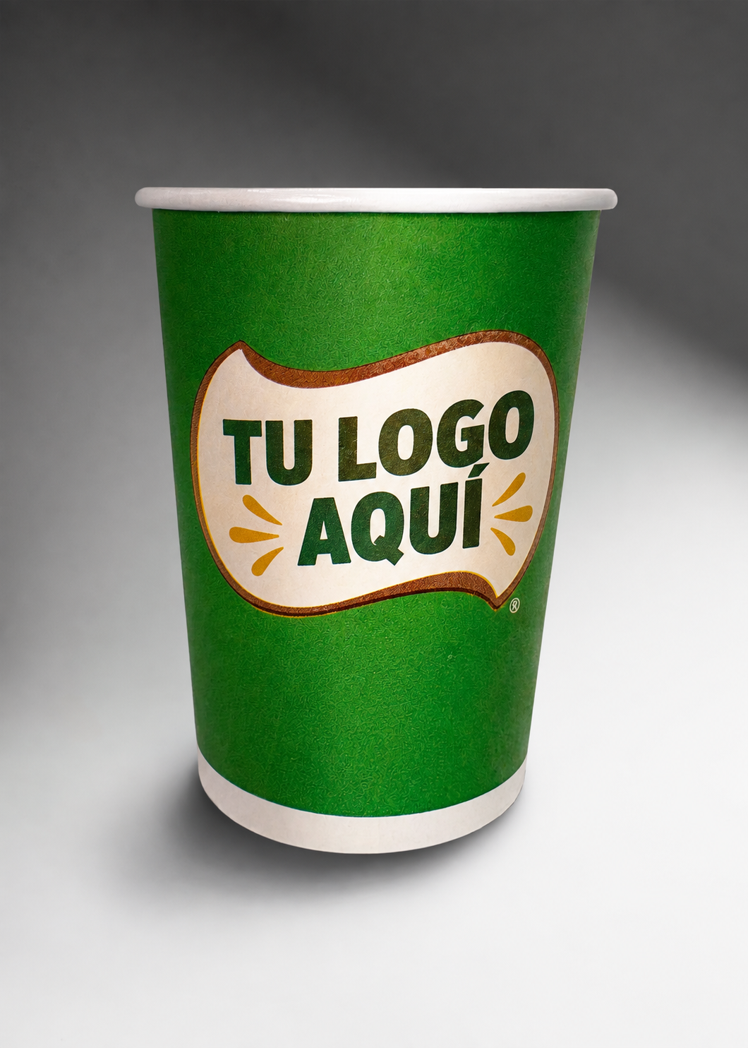 Vaso de papel blanco personalizado para café Carte Blanc 10 oz