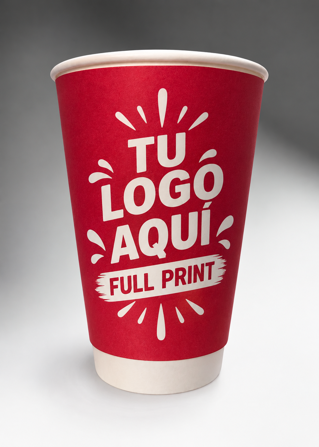 Vaso de papel personalizado full print para café Hold & Go 8 oz