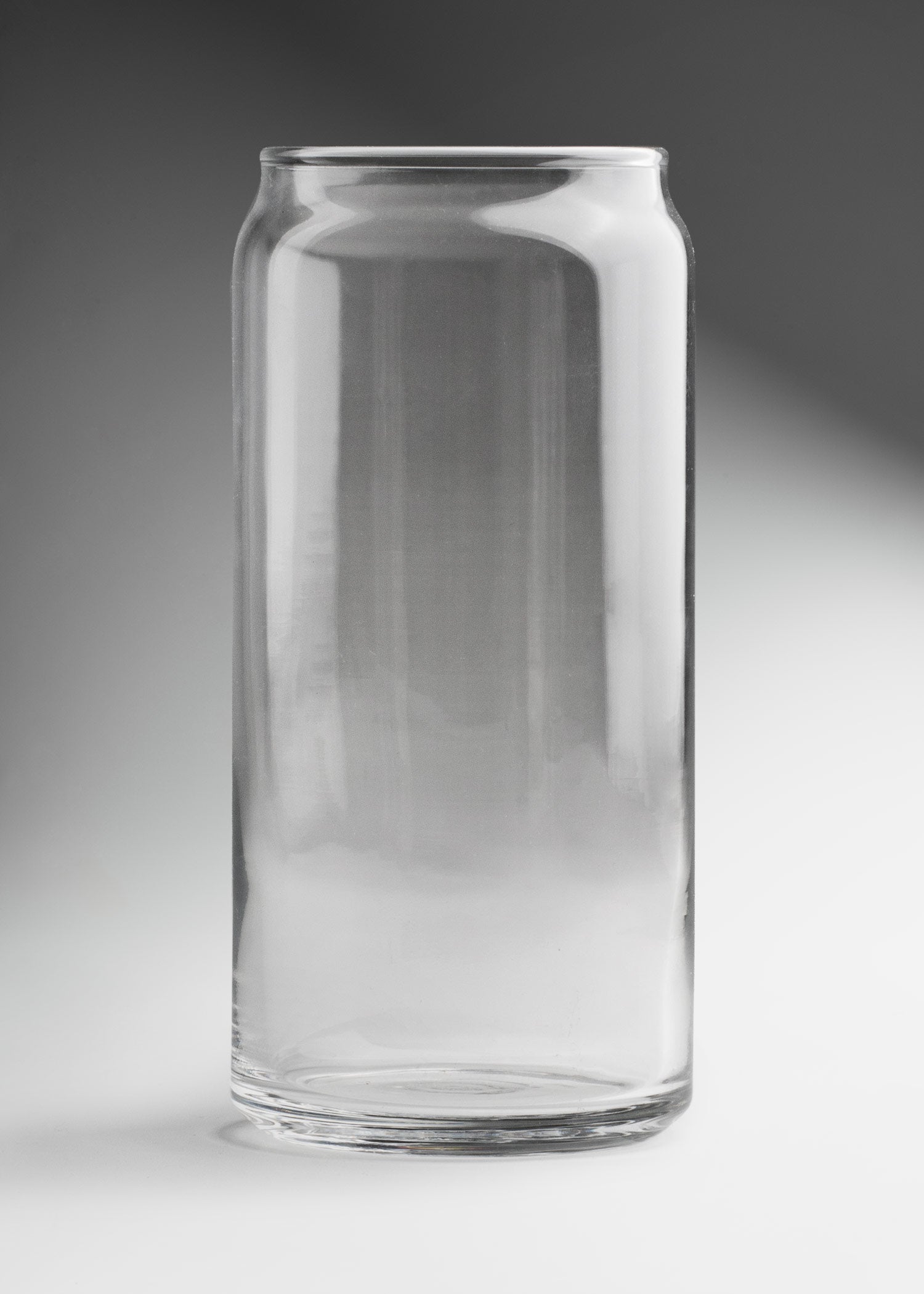 Vaso tipo lata de vidrio transparente 591 ml