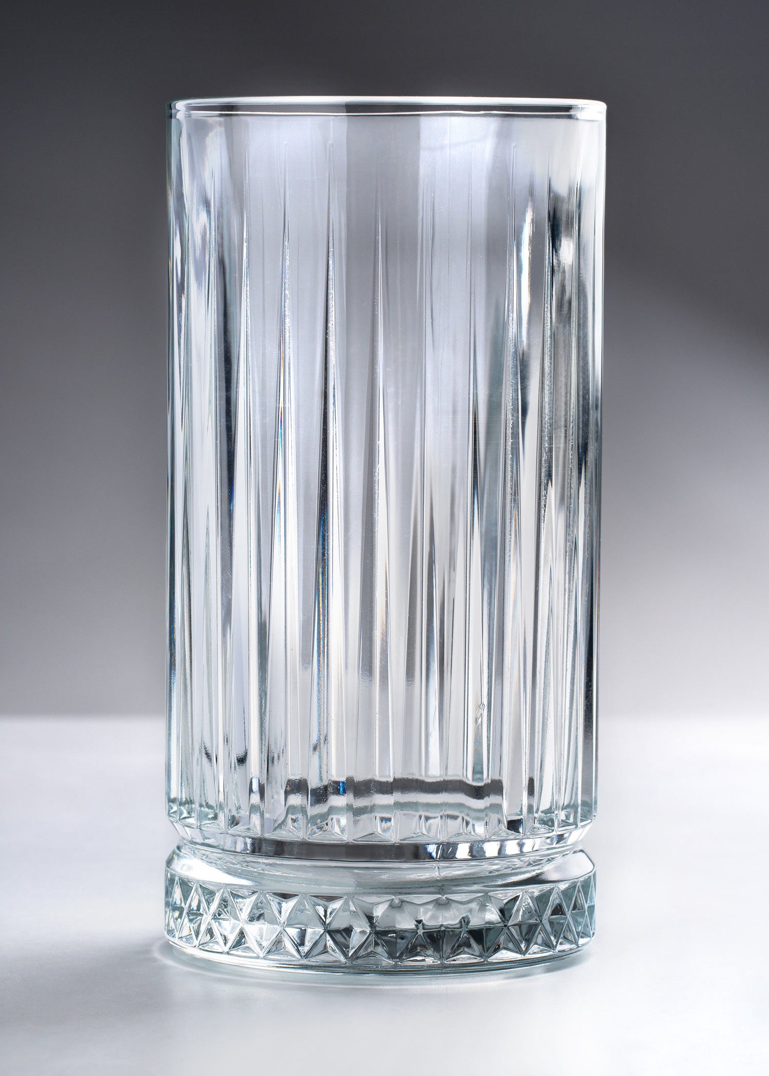 Vaso vidrio cortado transparente Elysia 445 ml