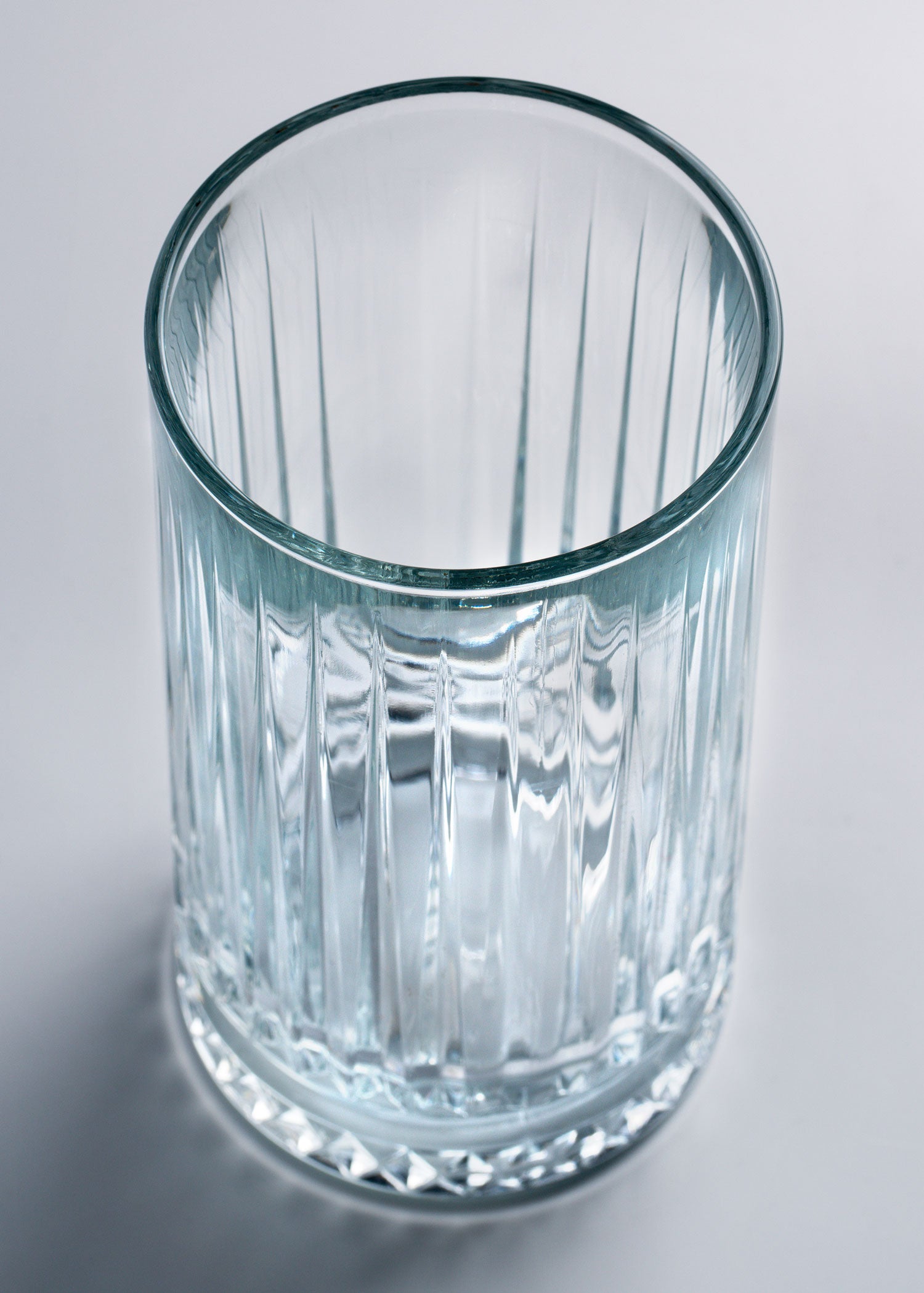 Vaso vidrio cortado transparente Elysia 445 ml