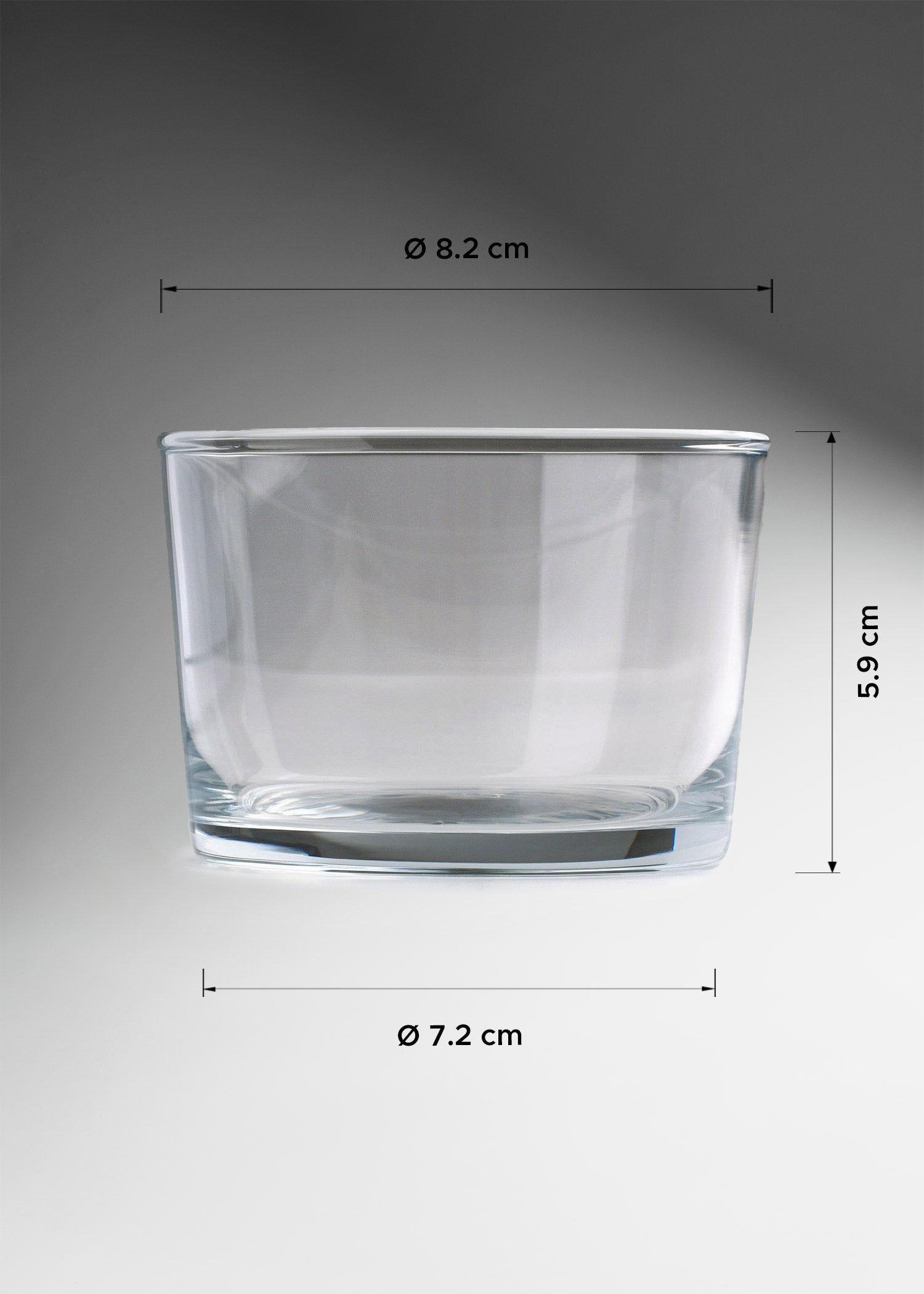 Vaso Bistró sidra mini vidrio templado 220 ml