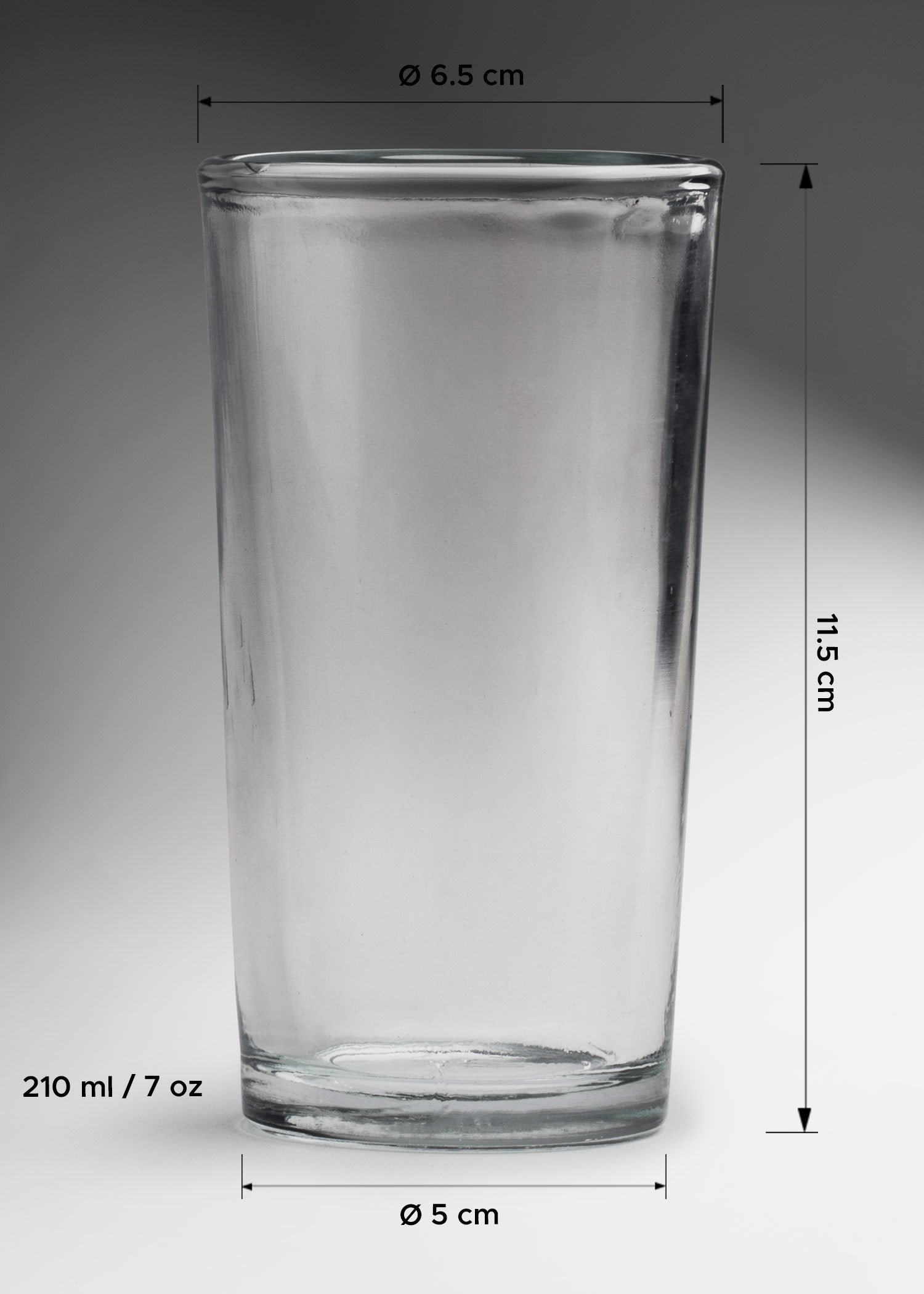 precio vaso de vidrio maha