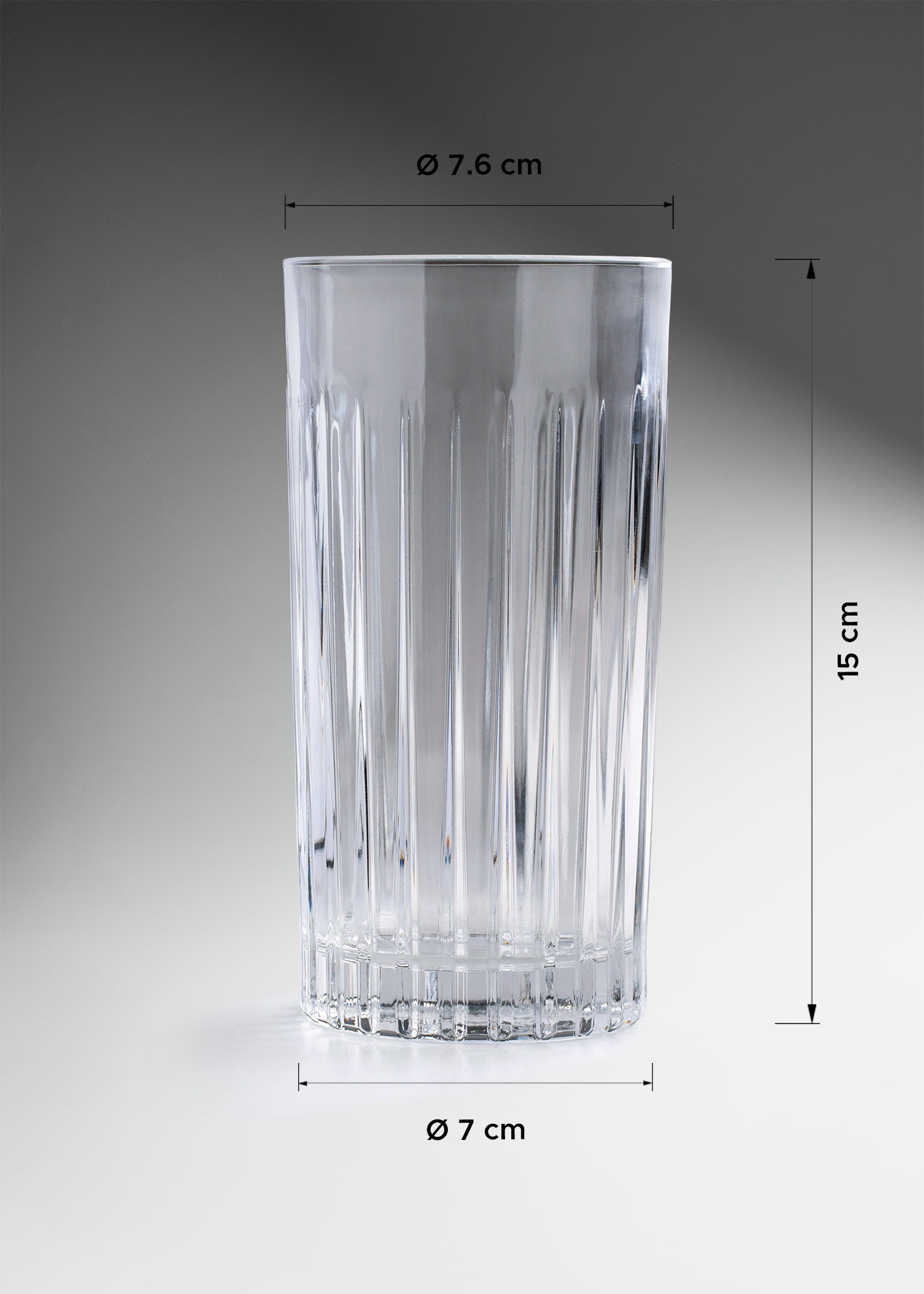 vaso vidrio transparente medidas maha