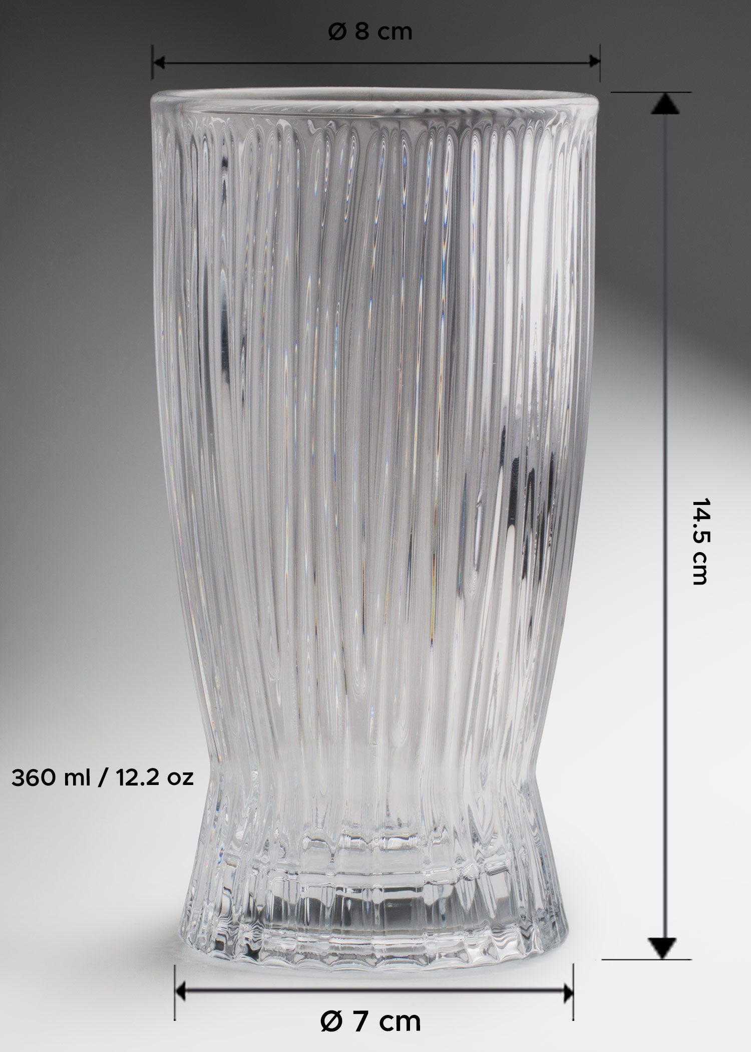 venta vaso de vidrio maha