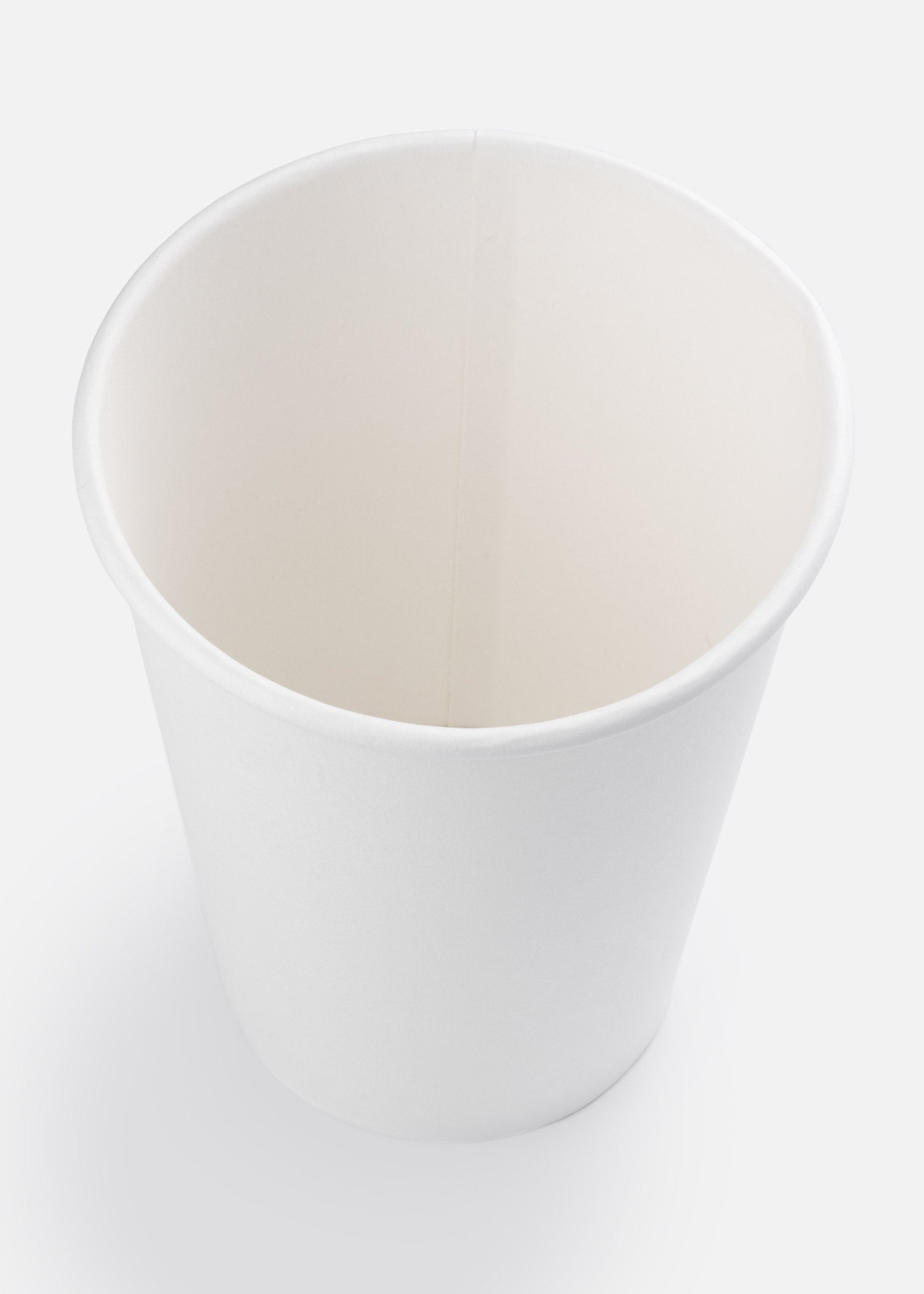 Vasos de papel blanco para bebida caliente KOP 10, 12, 16 Oz