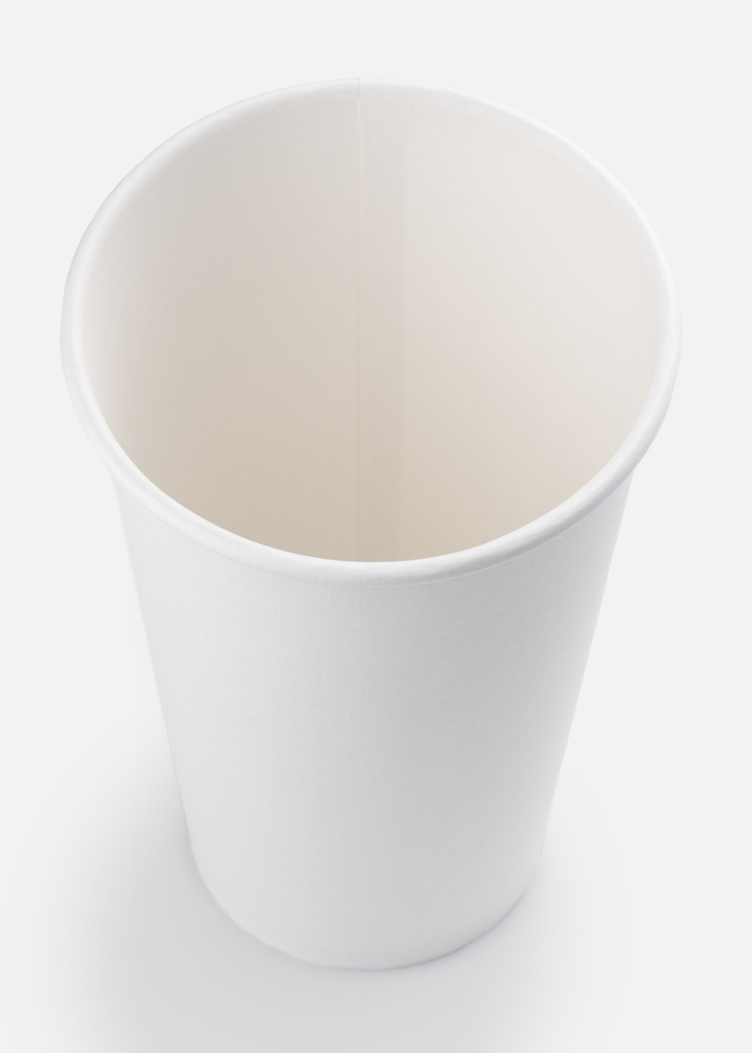 Vasos de papel blanco para bebida caliente KOP 10, 12, 16 Oz