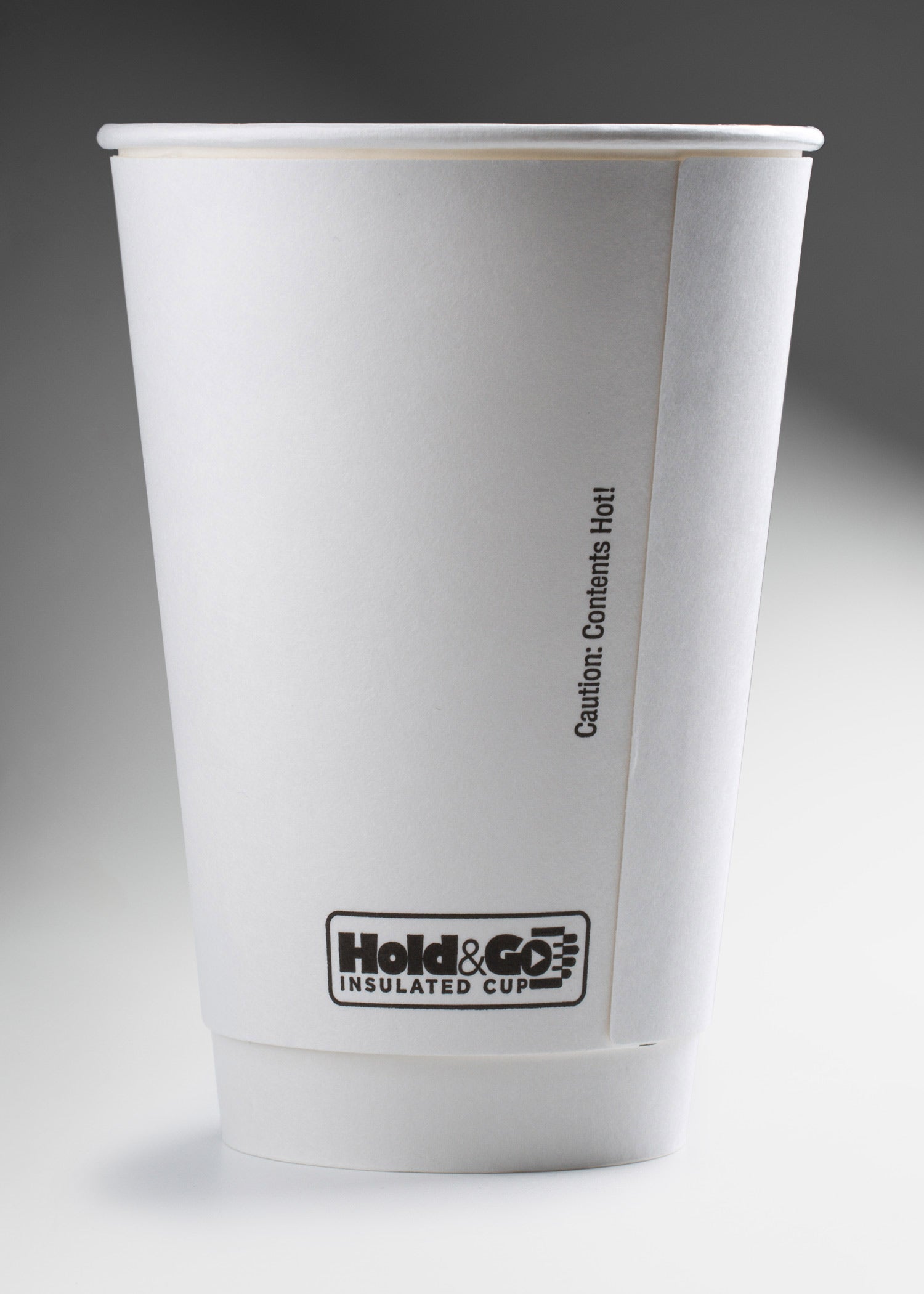 Vasos de papel blanco para bebida caliente doble pared Hold & Go 20, 16 y 12 oz. Premium