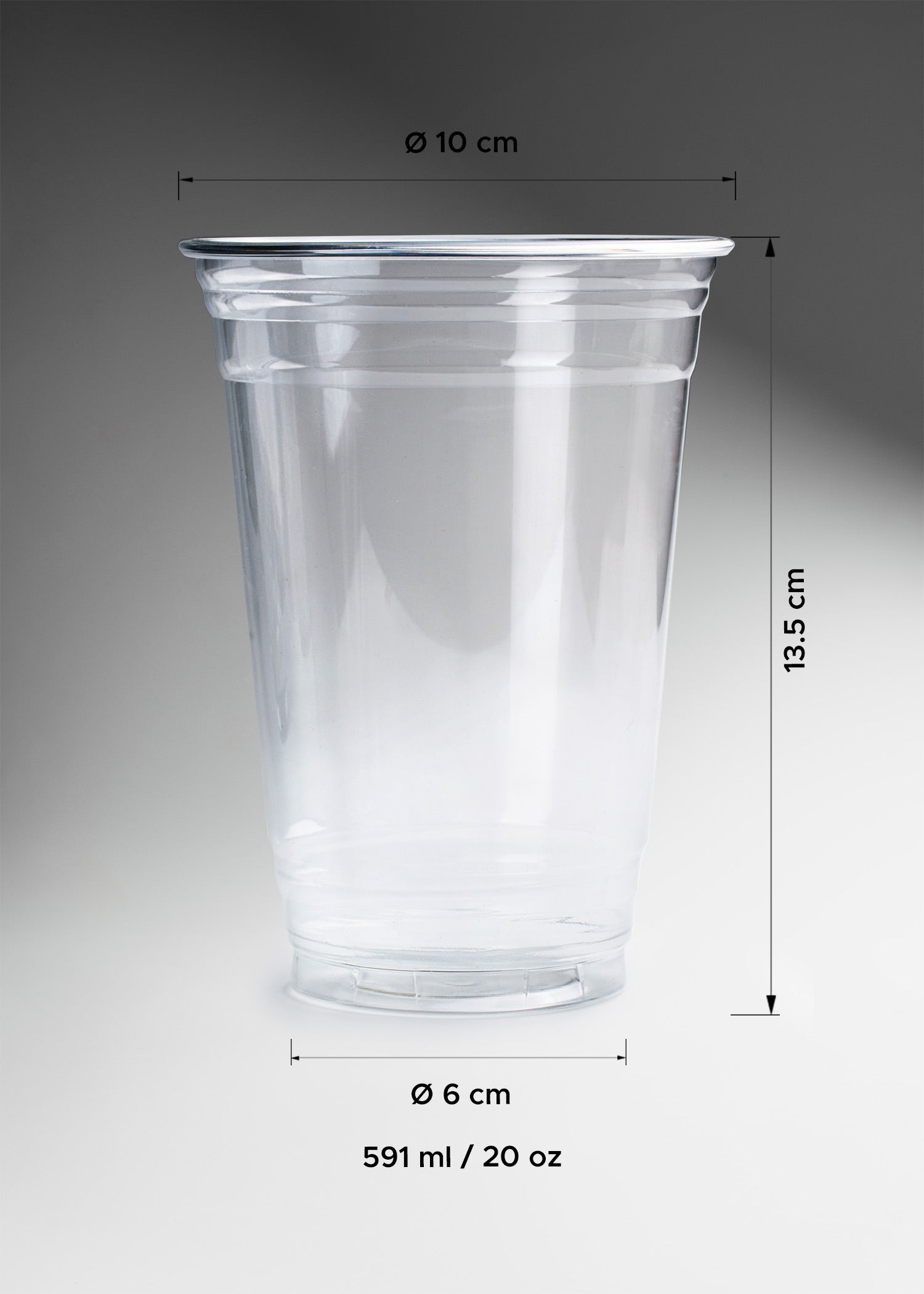 vaso pet transparente medidas maha