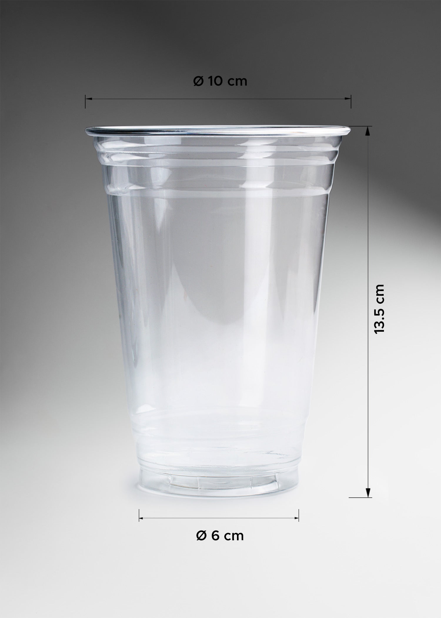 Vasos de pet transparente para bebidas frías 20, 16, 12 y 9 oz. Premium