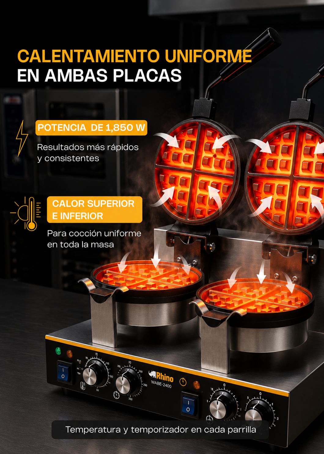 compra wafflera electrica rhino de venta en maha