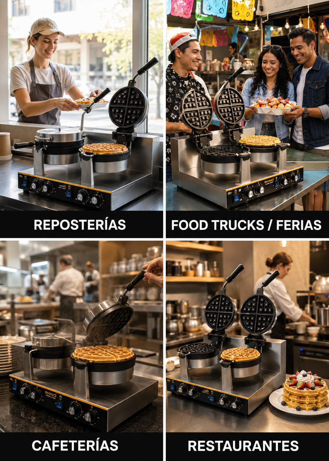 compra wafflera electrica rhino de venta en maha