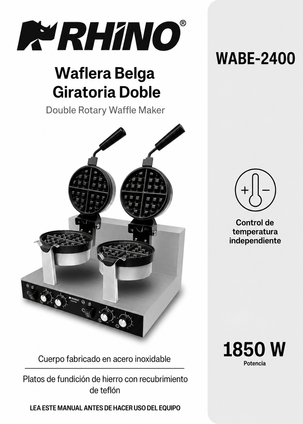 compra wafflera electrica rhino de venta en maha